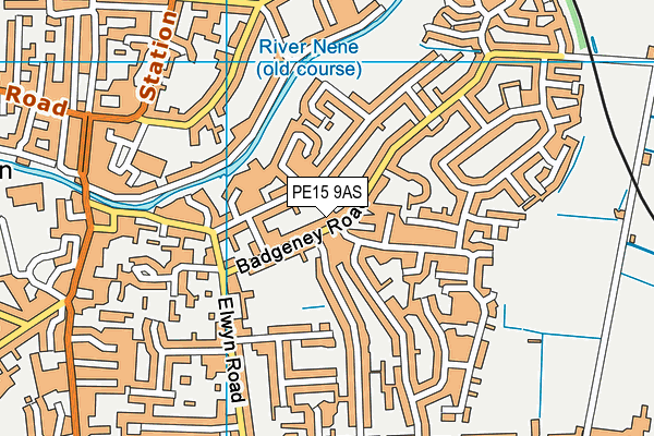 PE15 9AS map - OS VectorMap District (Ordnance Survey)