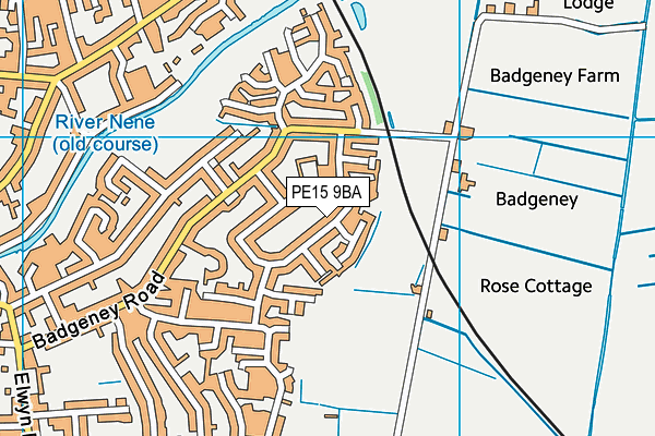 PE15 9BA map - OS VectorMap District (Ordnance Survey)