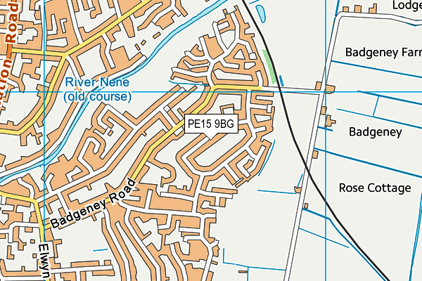 PE15 9BG map - OS VectorMap District (Ordnance Survey)