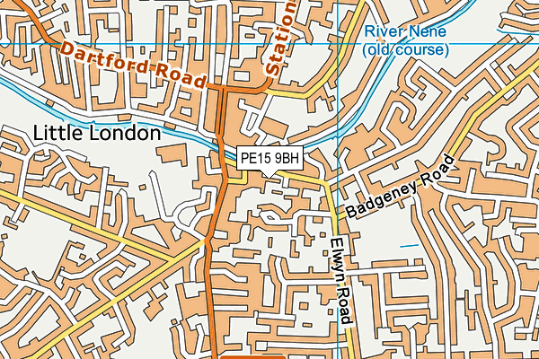 PE15 9BH map - OS VectorMap District (Ordnance Survey)