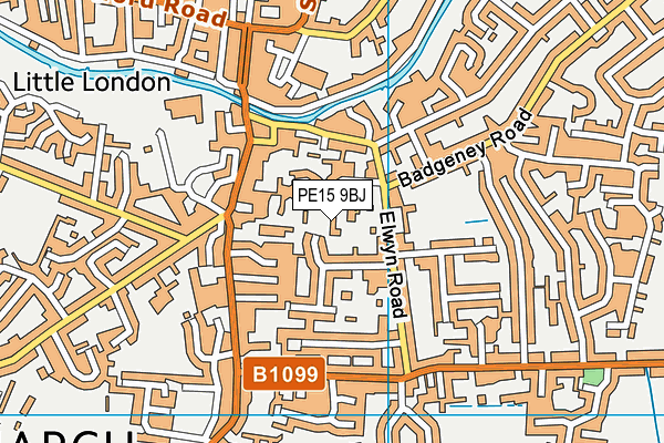 PE15 9BJ map - OS VectorMap District (Ordnance Survey)