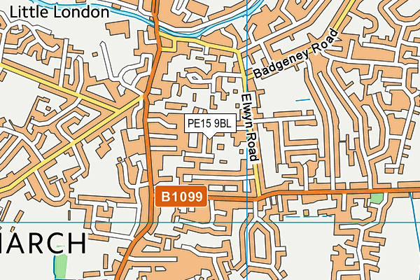 PE15 9BL map - OS VectorMap District (Ordnance Survey)