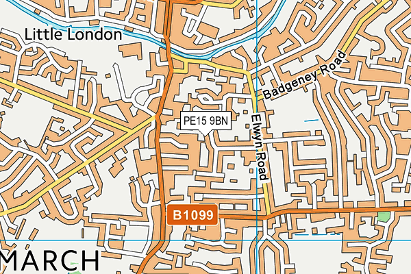 PE15 9BN map - OS VectorMap District (Ordnance Survey)