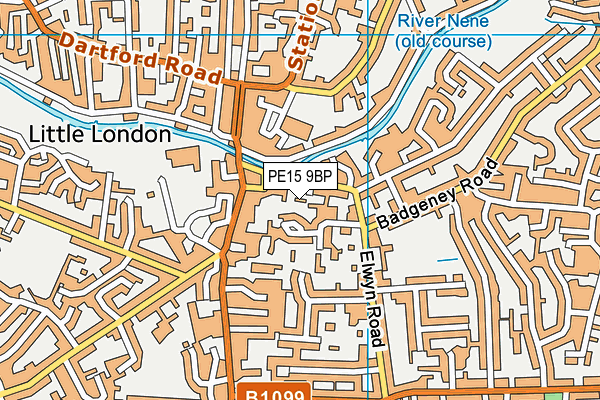 PE15 9BP map - OS VectorMap District (Ordnance Survey)