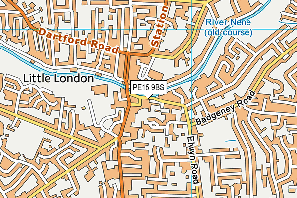 PE15 9BS map - OS VectorMap District (Ordnance Survey)