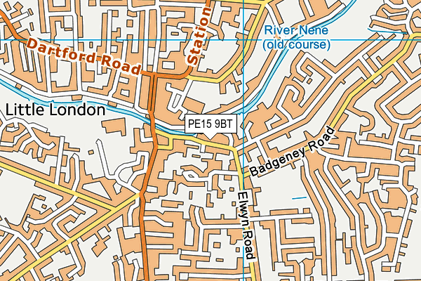 PE15 9BT map - OS VectorMap District (Ordnance Survey)