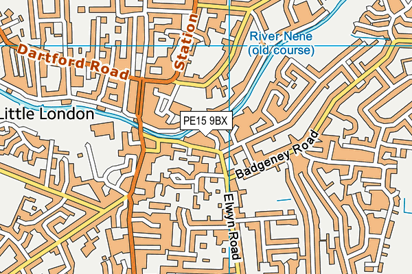 PE15 9BX map - OS VectorMap District (Ordnance Survey)