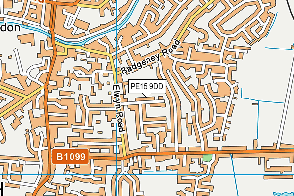 PE15 9DD map - OS VectorMap District (Ordnance Survey)