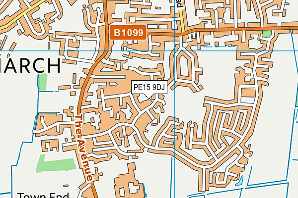 PE15 9DJ map - OS VectorMap District (Ordnance Survey)