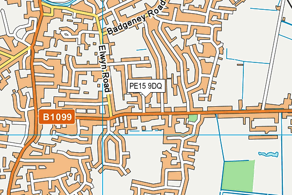 PE15 9DQ map - OS VectorMap District (Ordnance Survey)