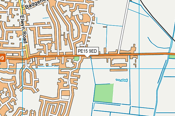 PE15 9ED map - OS VectorMap District (Ordnance Survey)