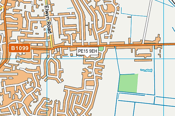 PE15 9EH map - OS VectorMap District (Ordnance Survey)