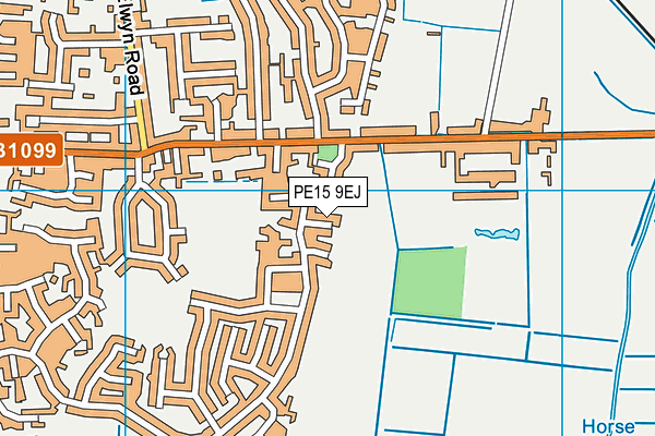 PE15 9EJ map - OS VectorMap District (Ordnance Survey)