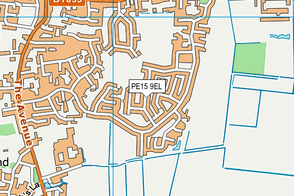 PE15 9EL map - OS VectorMap District (Ordnance Survey)
