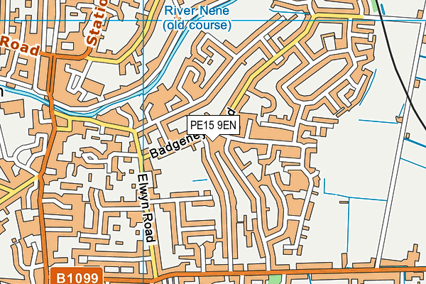 PE15 9EN map - OS VectorMap District (Ordnance Survey)