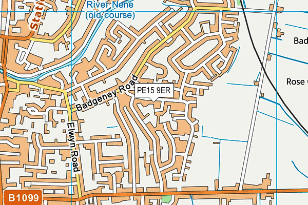PE15 9ER map - OS VectorMap District (Ordnance Survey)