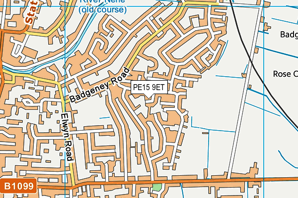 PE15 9ET map - OS VectorMap District (Ordnance Survey)
