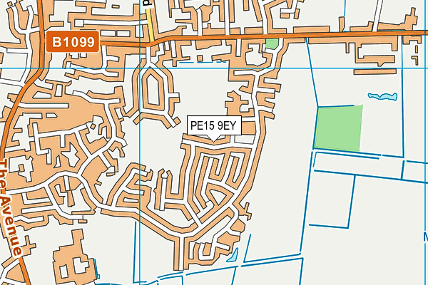 PE15 9EY map - OS VectorMap District (Ordnance Survey)