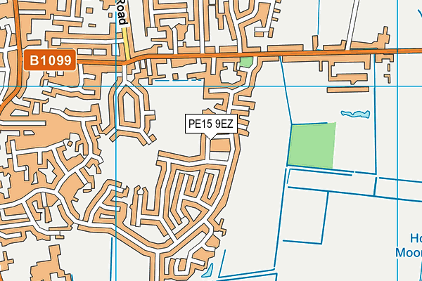 PE15 9EZ map - OS VectorMap District (Ordnance Survey)