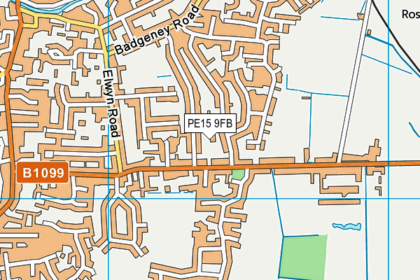 PE15 9FB map - OS VectorMap District (Ordnance Survey)