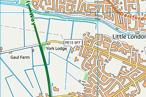 PE15 9FF map - OS VectorMap District (Ordnance Survey)