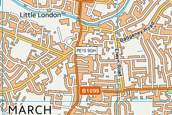 PE15 9GH map - OS VectorMap District (Ordnance Survey)