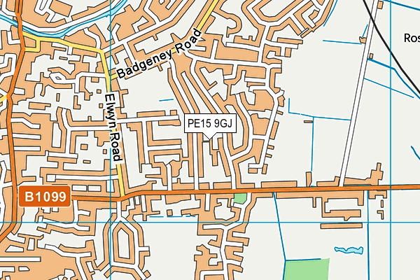 PE15 9GJ map - OS VectorMap District (Ordnance Survey)
