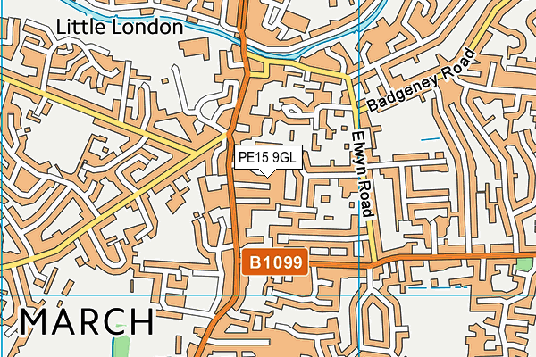 PE15 9GL map - OS VectorMap District (Ordnance Survey)