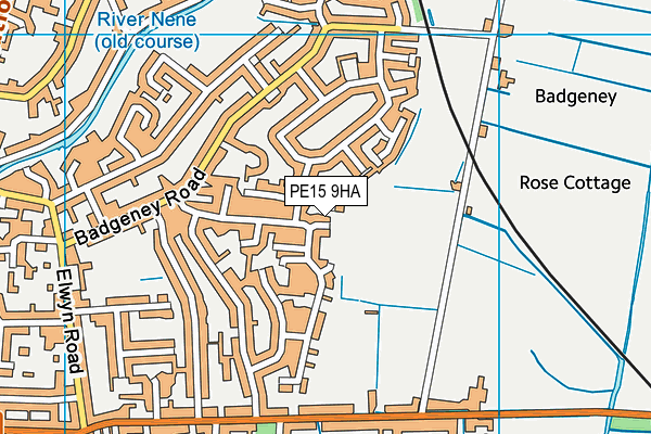 PE15 9HA map - OS VectorMap District (Ordnance Survey)