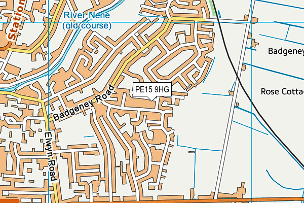 PE15 9HG map - OS VectorMap District (Ordnance Survey)