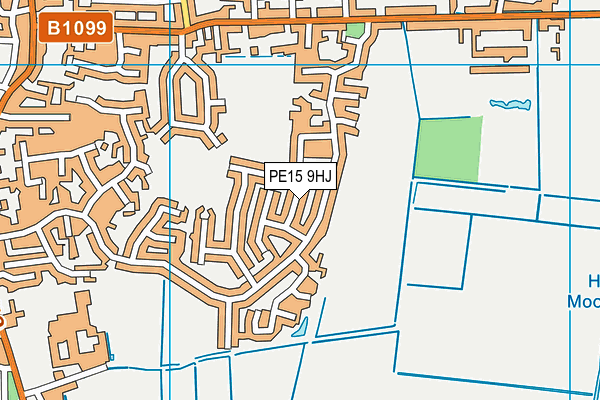 PE15 9HJ map - OS VectorMap District (Ordnance Survey)