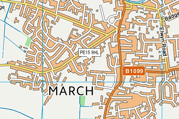 Map of MILLFIELD DEVELOPMENTS (MARCH) LIMITED at district scale