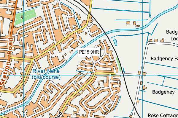 PE15 9HR map - OS VectorMap District (Ordnance Survey)