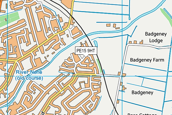 PE15 9HT map - OS VectorMap District (Ordnance Survey)