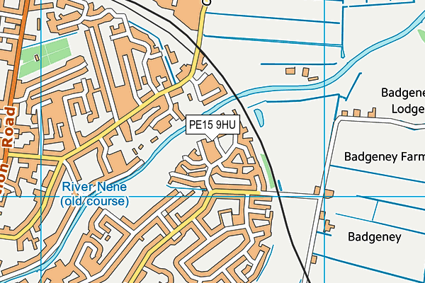 PE15 9HU map - OS VectorMap District (Ordnance Survey)