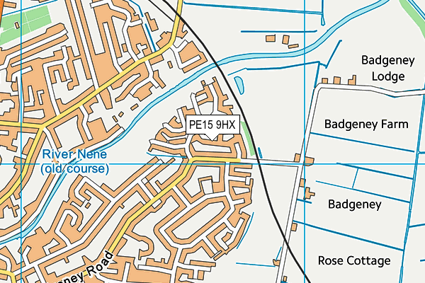 PE15 9HX map - OS VectorMap District (Ordnance Survey)