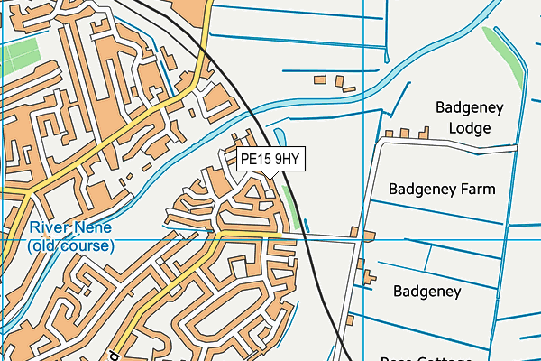 PE15 9HY map - OS VectorMap District (Ordnance Survey)