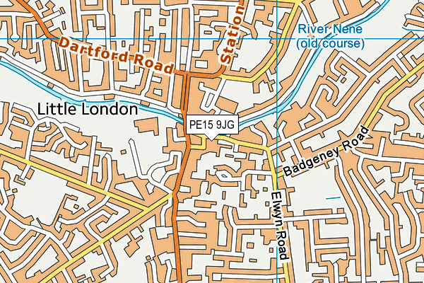 PE15 9JG map - OS VectorMap District (Ordnance Survey)