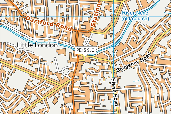 PE15 9JQ map - OS VectorMap District (Ordnance Survey)