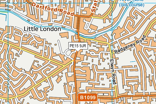 PE15 9JR map - OS VectorMap District (Ordnance Survey)