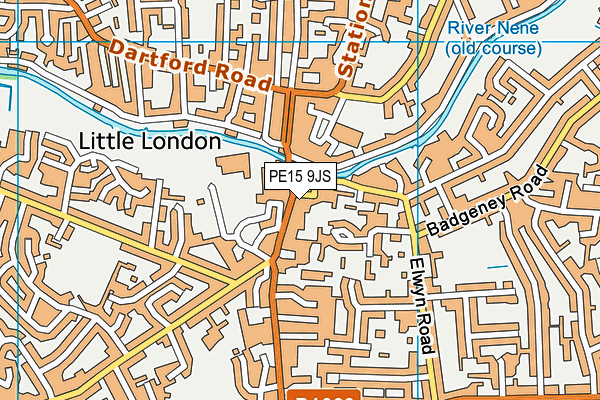 PE15 9JS map - OS VectorMap District (Ordnance Survey)