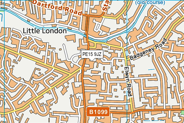 PE15 9JZ map - OS VectorMap District (Ordnance Survey)