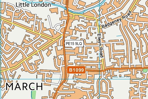 PE15 9LQ map - OS VectorMap District (Ordnance Survey)