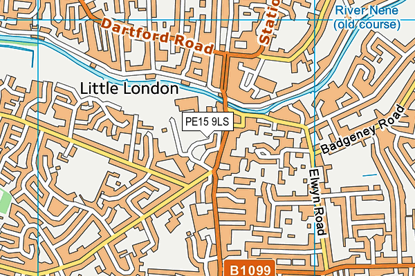 PE15 9LS map - OS VectorMap District (Ordnance Survey)