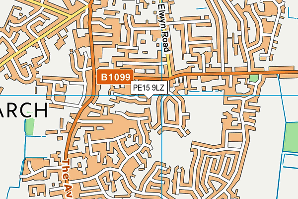 PE15 9LZ map - OS VectorMap District (Ordnance Survey)