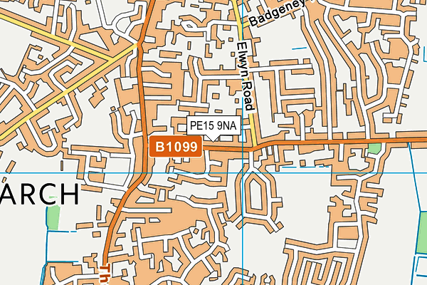 PE15 9NA map - OS VectorMap District (Ordnance Survey)