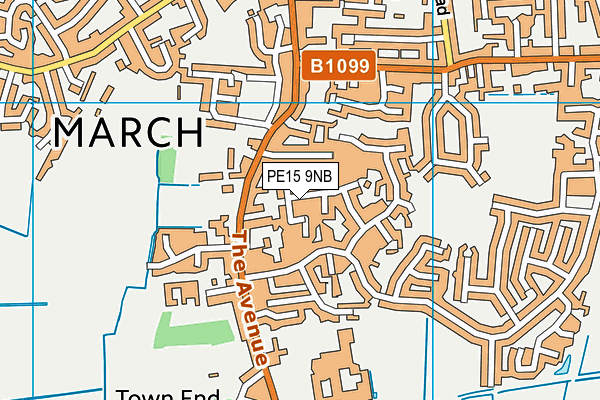 PE15 9NB map - OS VectorMap District (Ordnance Survey)