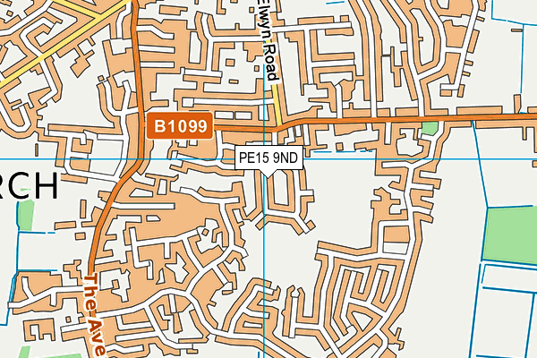PE15 9ND map - OS VectorMap District (Ordnance Survey)