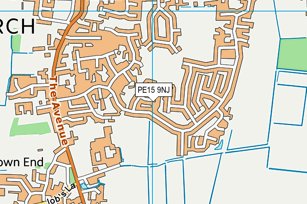 PE15 9NJ map - OS VectorMap District (Ordnance Survey)