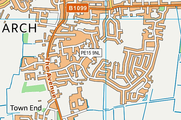 PE15 9NL map - OS VectorMap District (Ordnance Survey)